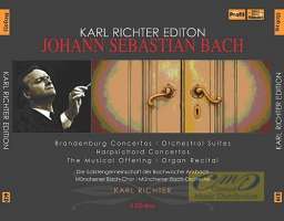 Karl Richter Edition - Bach: Brandenburg Conc., Orchestral Suites, Harpsichord Conc., The Musical Offering, Organ Recital